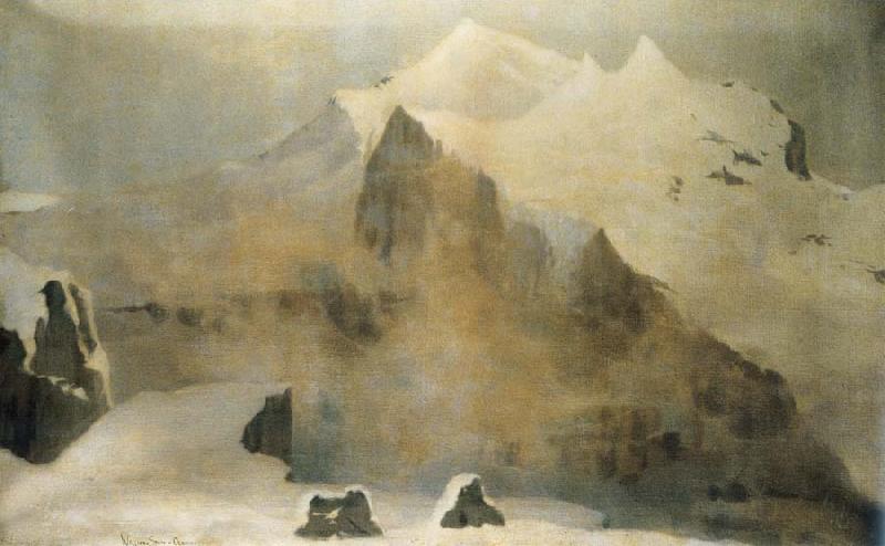 William Stott of Oldham Amethyst Cloud-Jungfrau Sweden oil painting art